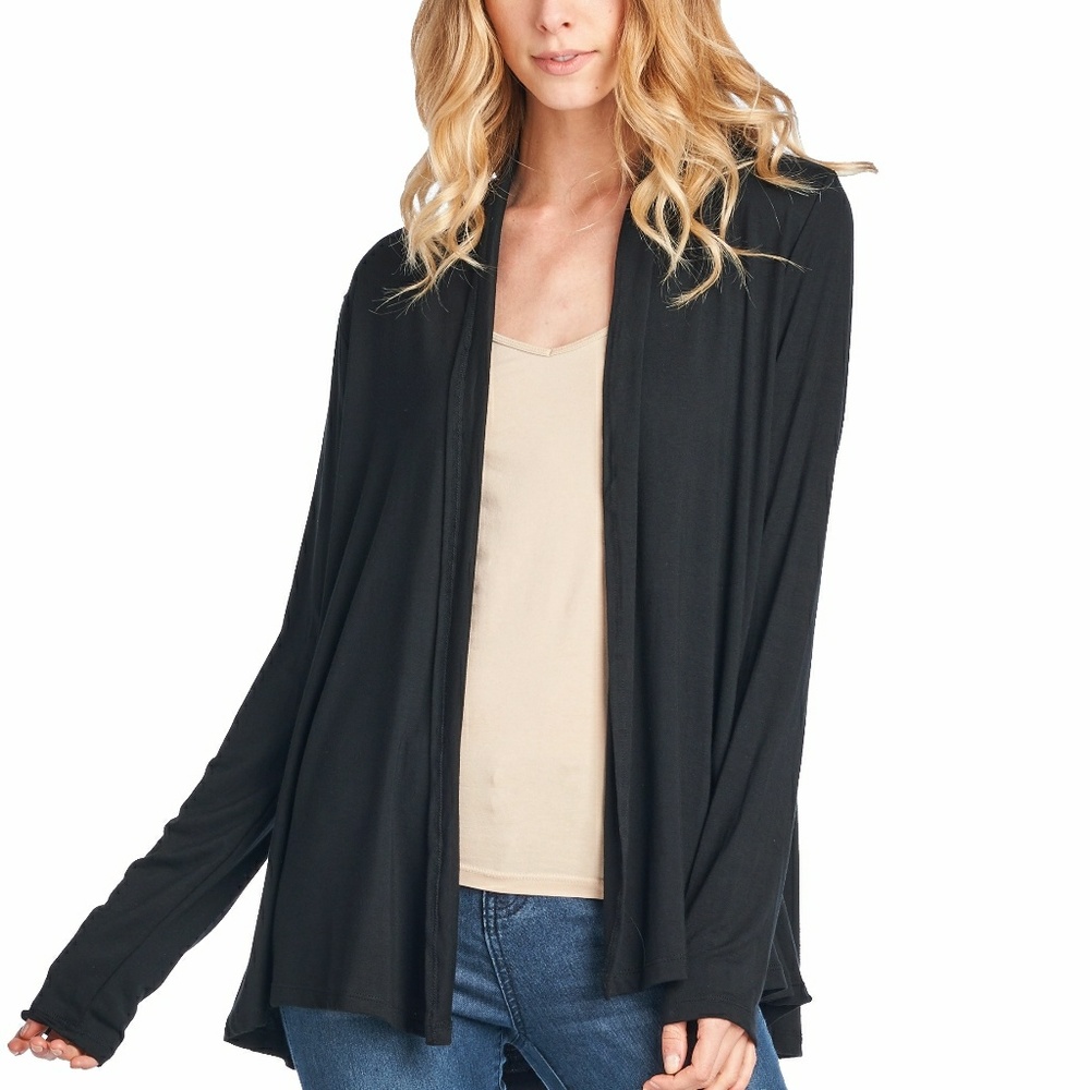ReneeC. Natural Bamboo Extra Soft  Cardigan
