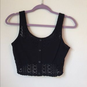 Black Crop Top
