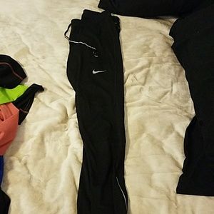 Black nike running mens leggings