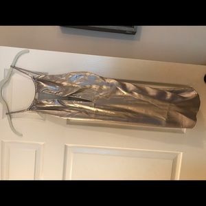 *WORN ONCE* silver NastyGal dress size XS