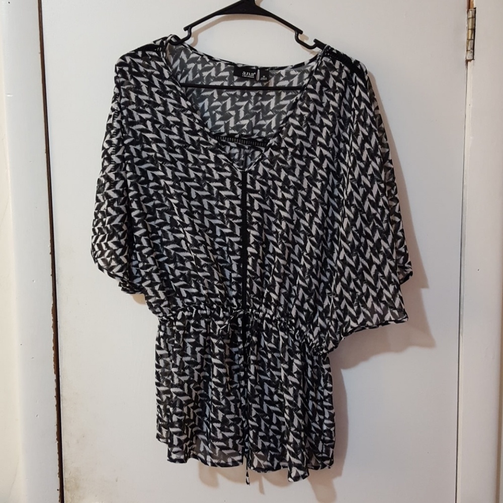 Black & White Blouse