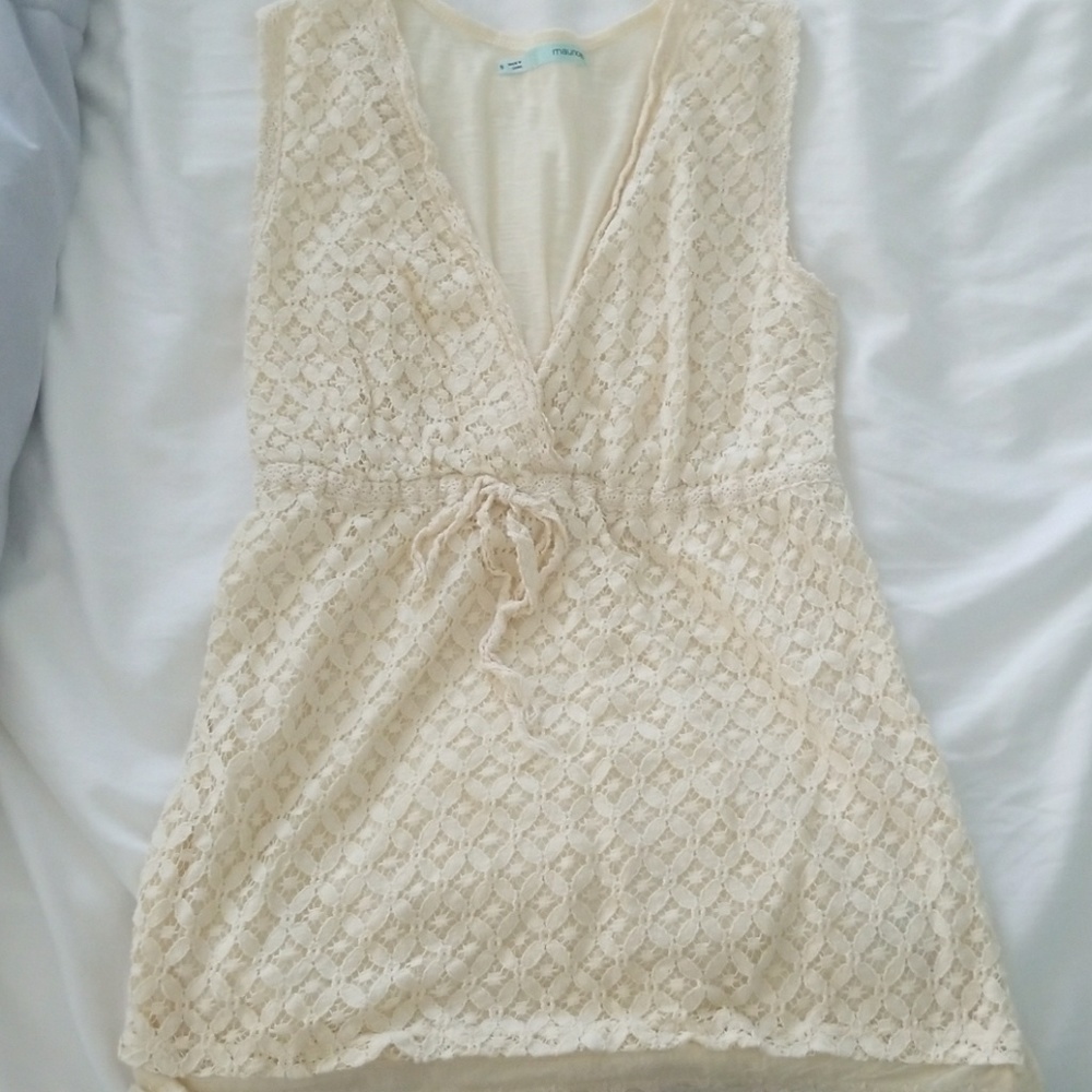 Maurice's Lace overlay tank top