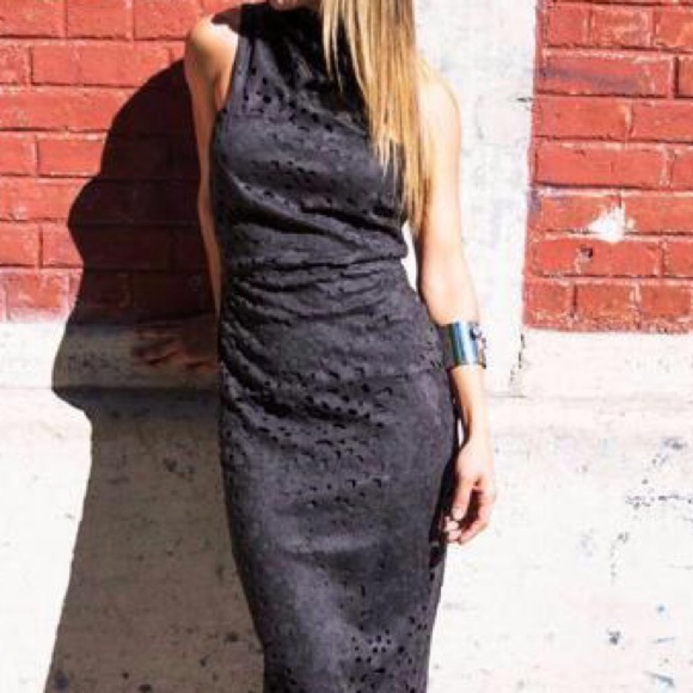 Black turtleneck dress