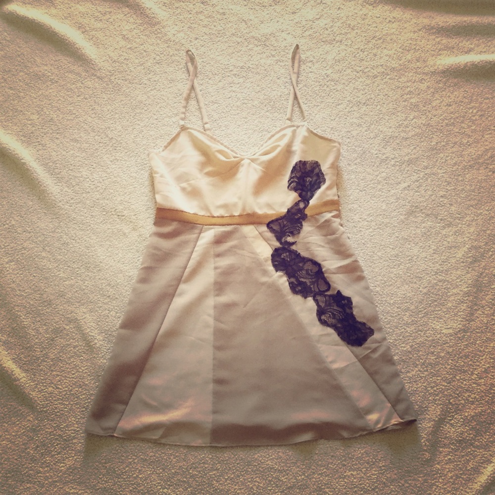 Silence + Noise Slip Dress w/ lace detail NWT - M