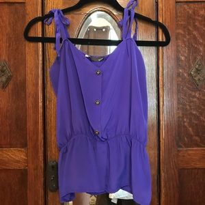 MYNE Silk top with elastic waist