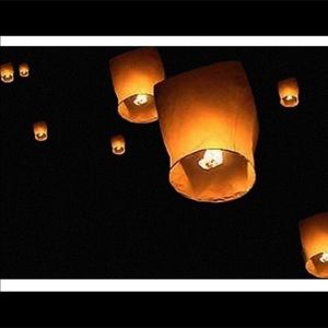 On hold: Flying lanterns