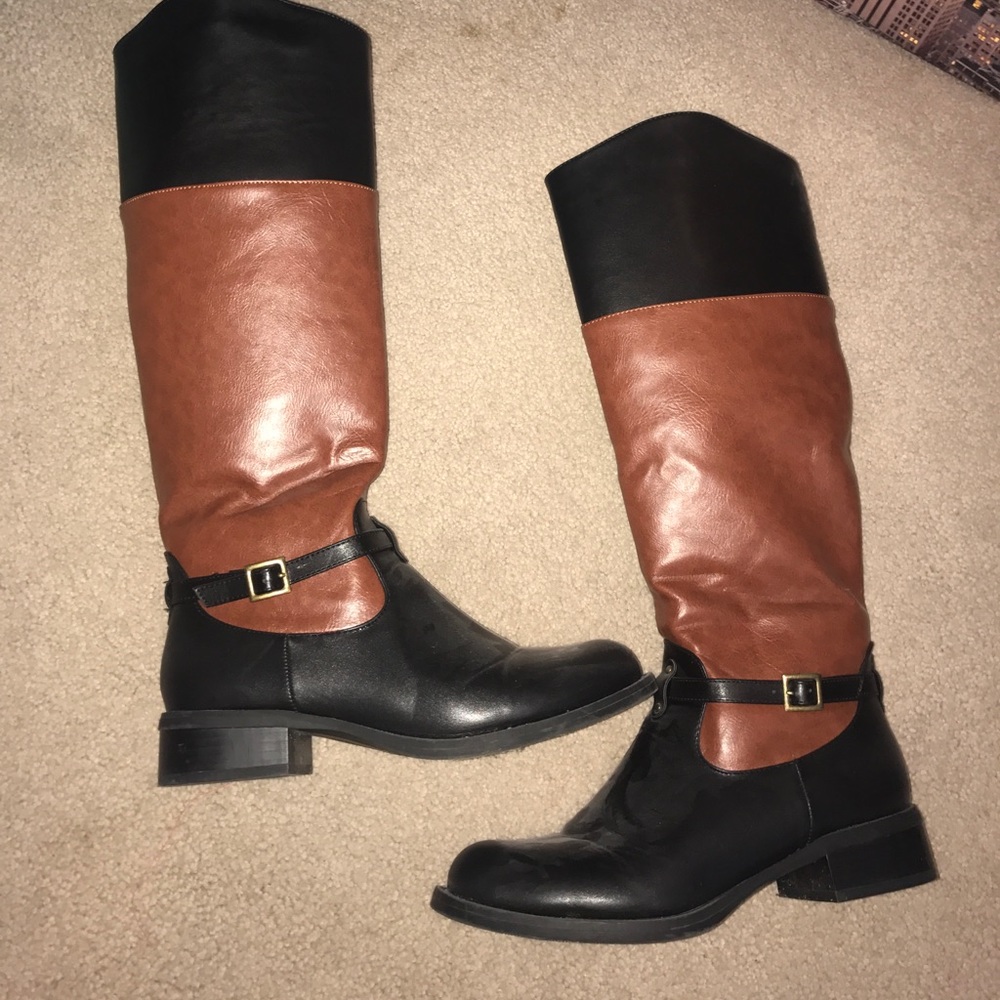 Worn once riding boots