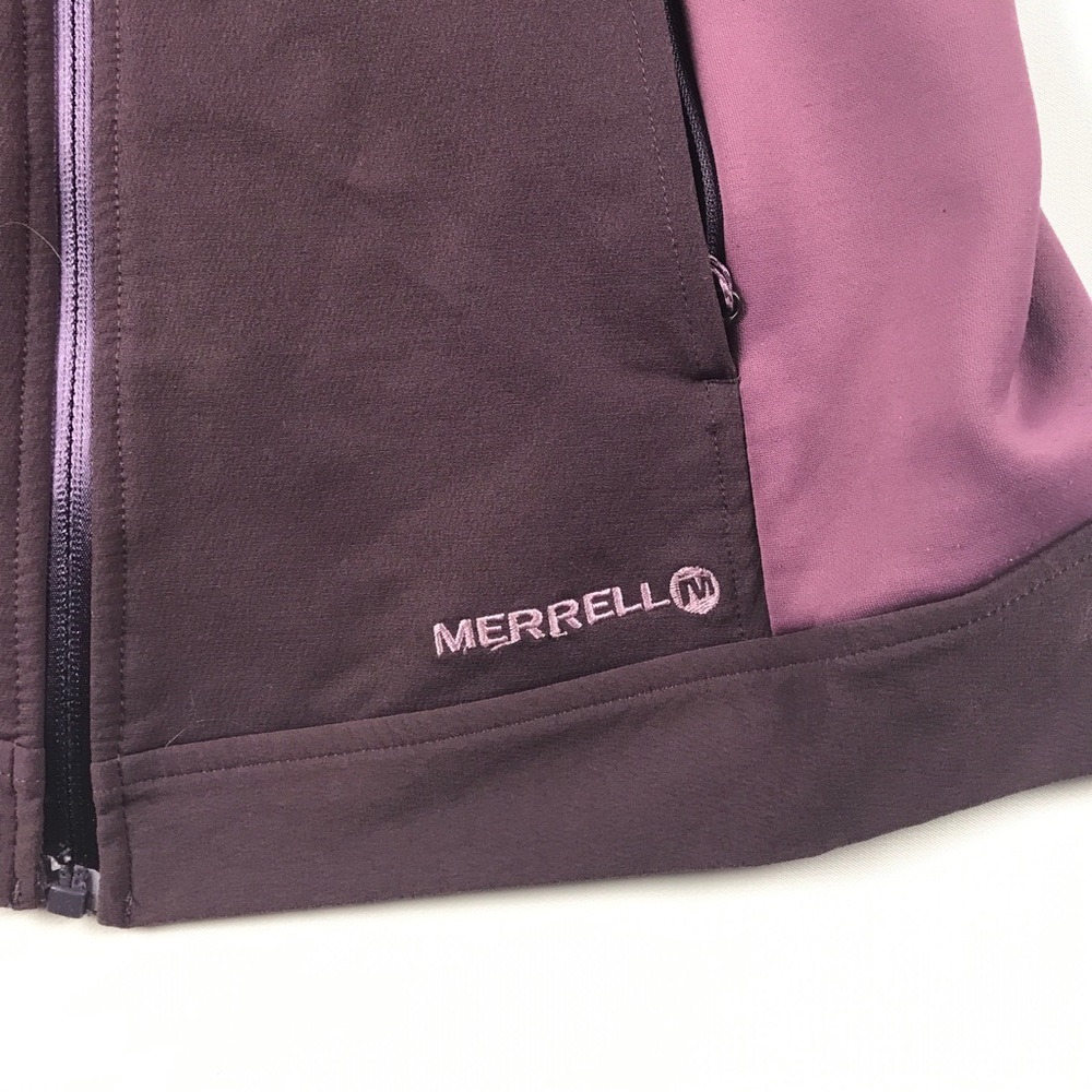 Medium Merrell Full Zip Soft Shell Jacket Purple - image 4