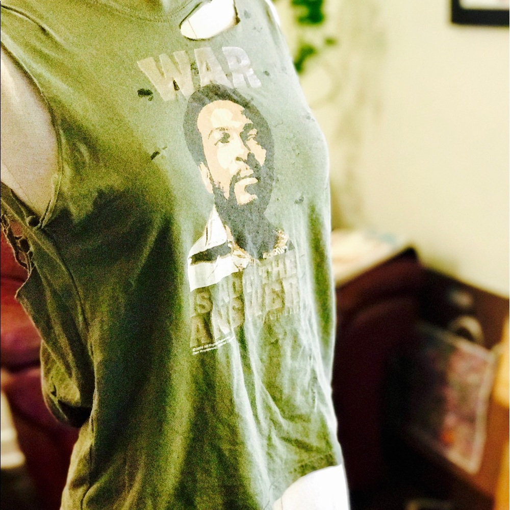 Very cool one of a kind Marvin Gaye tank top.