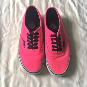 ❌Hot Pink Vans Authentic Skate Shoes