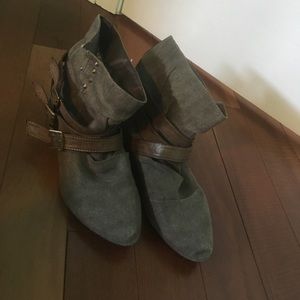 Brown booties size 7