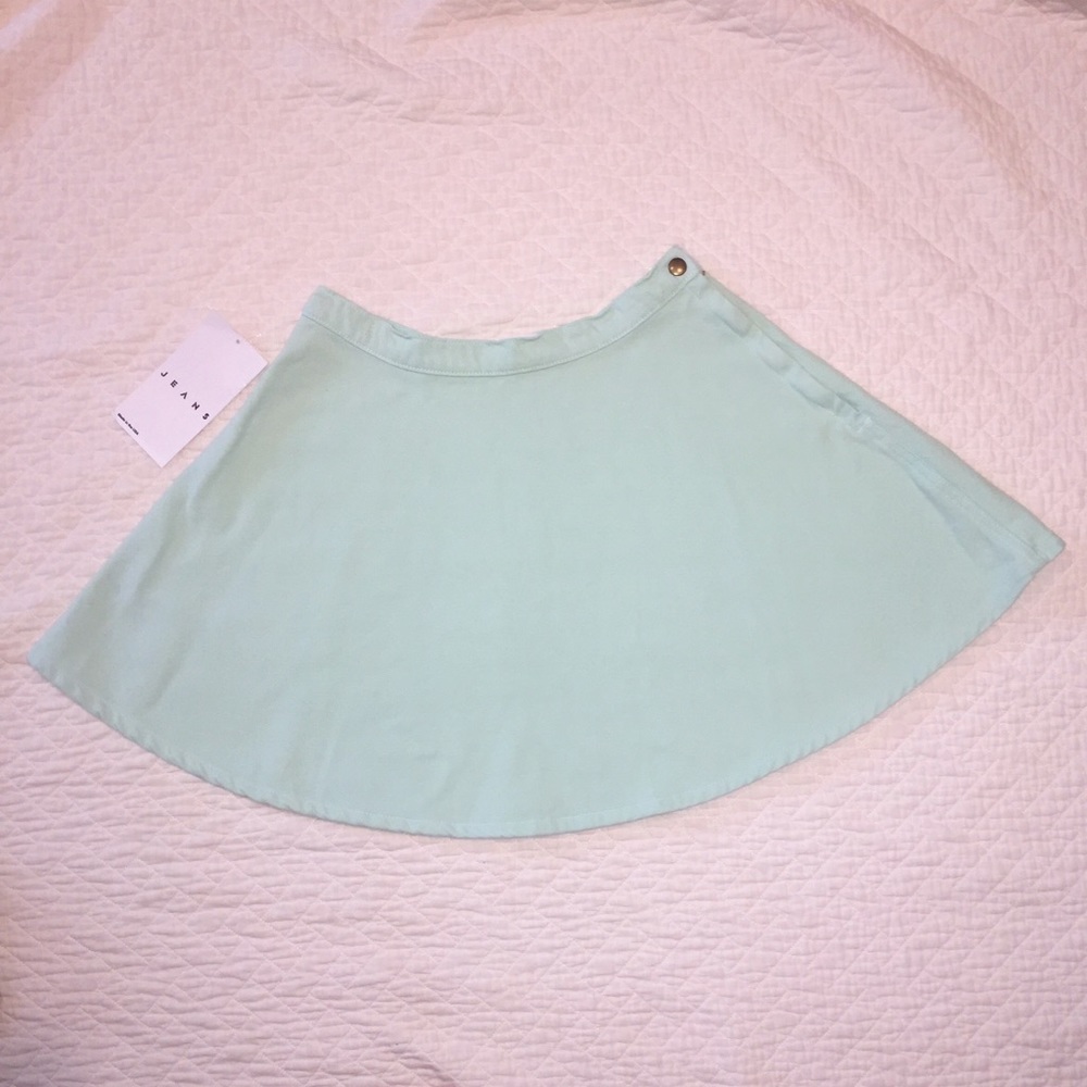 American Apparel Natural Denim Circle Skirt