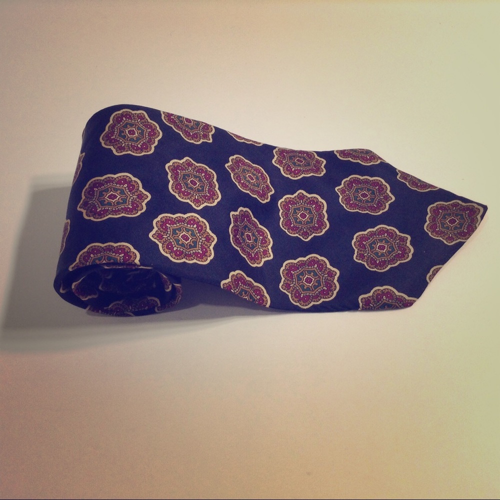 Claybrooke MENS silk fashion tie Sz L