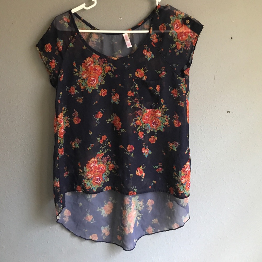 xhilaration high low top