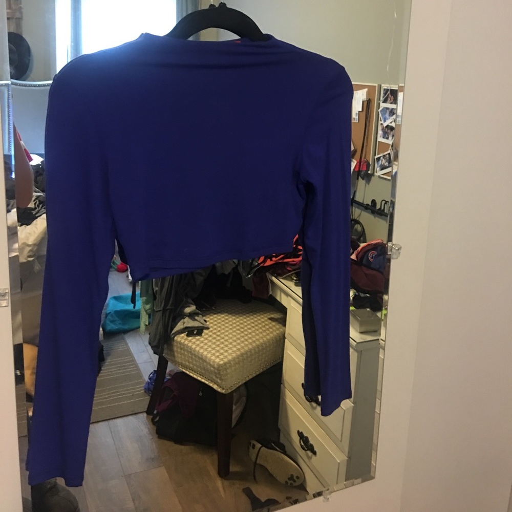 Akira high neck crop top long sleeve