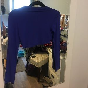 Akira high neck crop top long sleeve