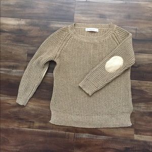 Zara Gold padded elbow sweater