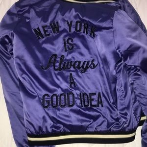 New York silky bomber