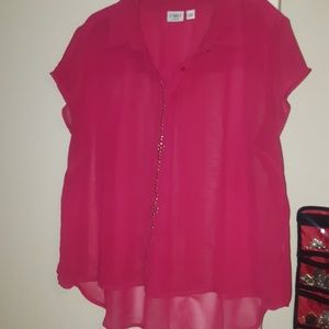 Hot Pink Sheer Top 22/24