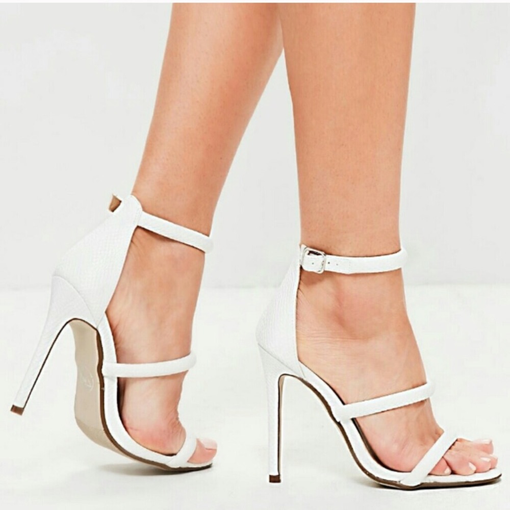 Misguided white heels