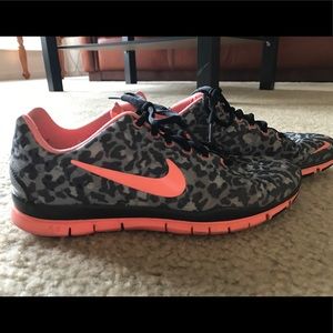 Nike Free 5.0 Coral/Leopard print