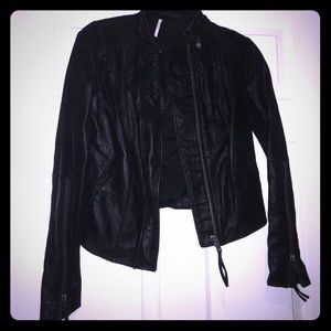 Free People Vegan Leather Jacket