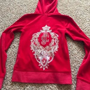 Red Juicy Couture Zip Up Jacket