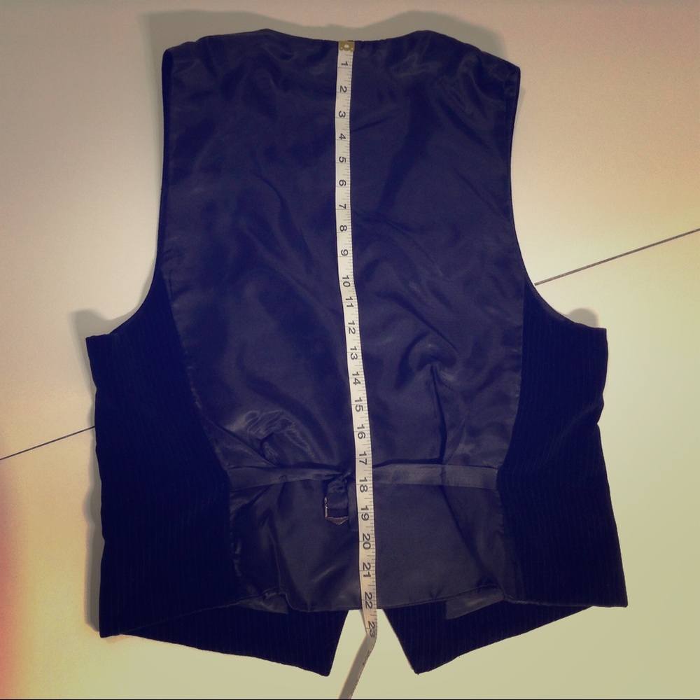 Chereskin MENS velvet/silk mixed media suit vest