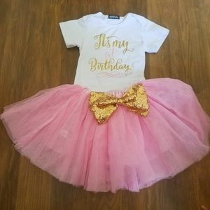 Baby girl 1st birthday tutu dress