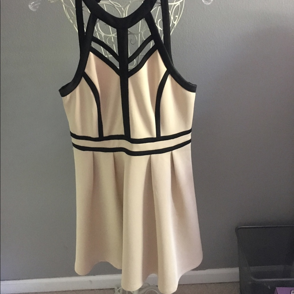 Cage Neck Dress