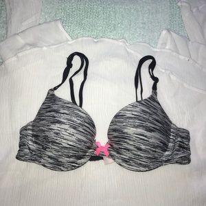 Victoria's Secret Grey and black bra