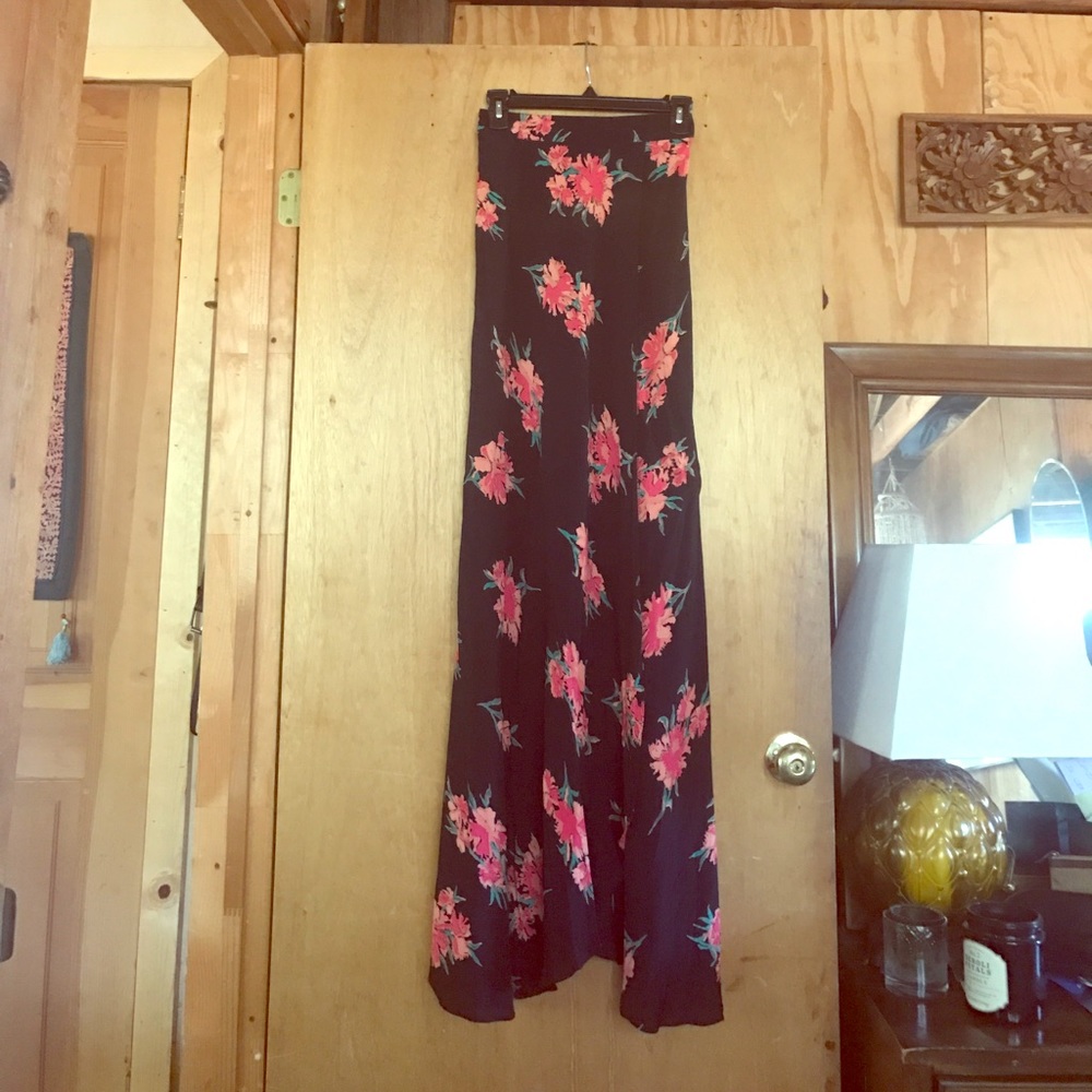 Flynn Skye Wrap It Up Skirt in Black Floral