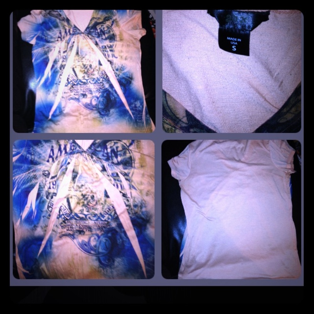 Baby doll style printed shirt