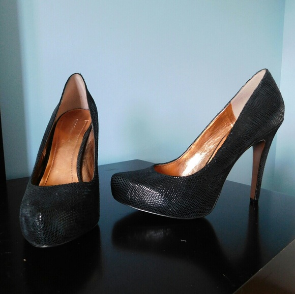 BCBGeneration Shoes - BCBGeneration Leather Textured Heels