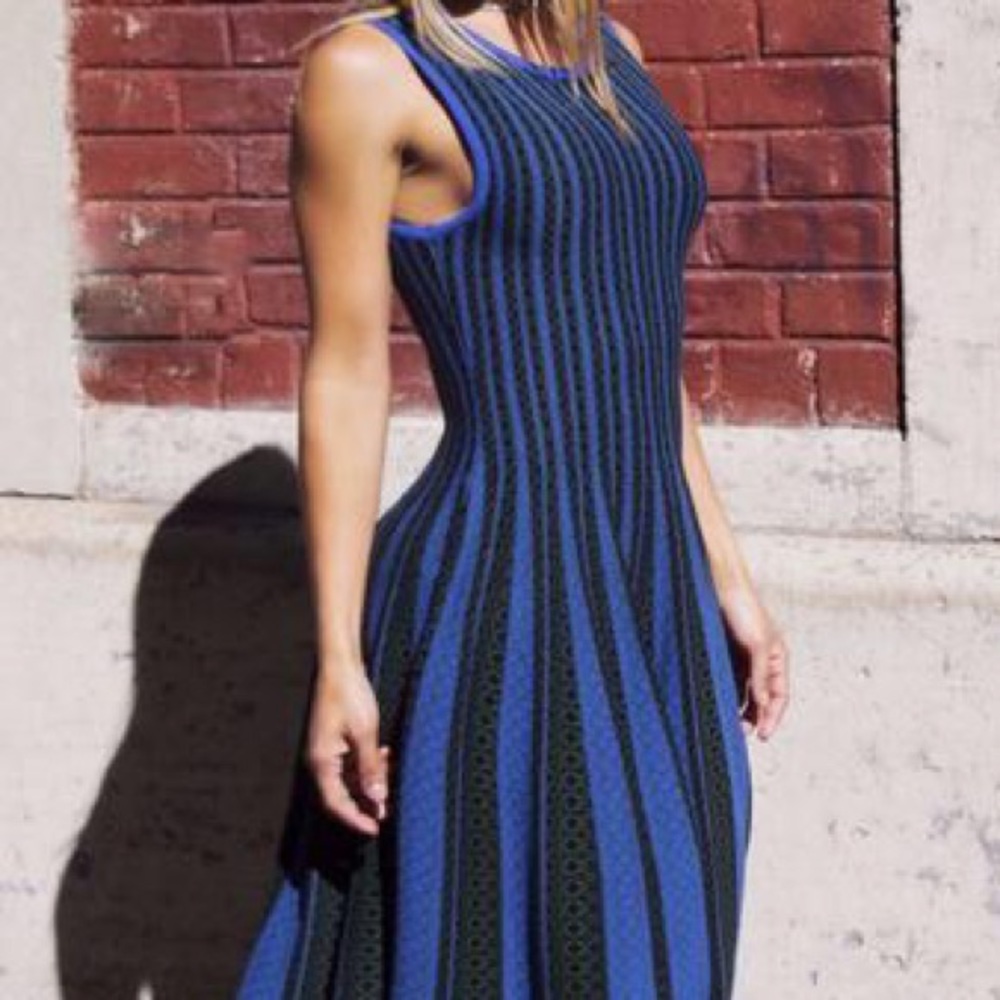 Blue two toned dress