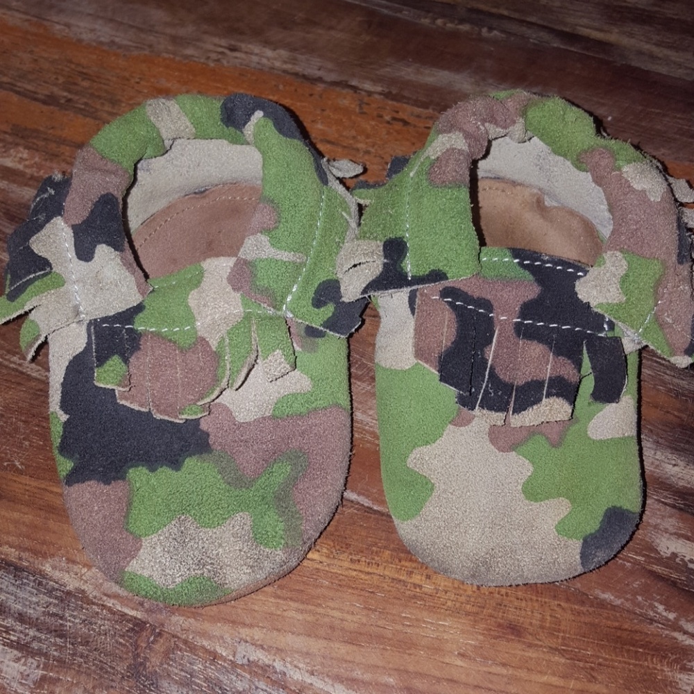 Camo Suede Moccasins