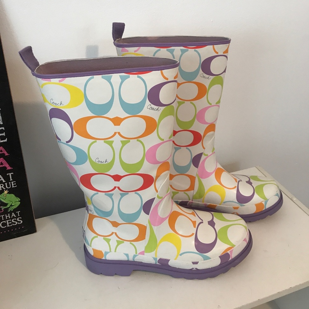 Coach rain boots