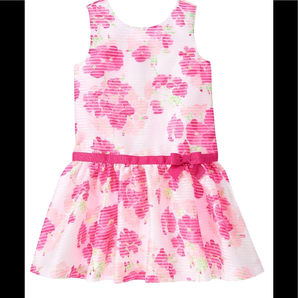 Gymboree Fuchsia Floral Dress. Size 7.