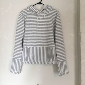 Stripped jcrew hoodie