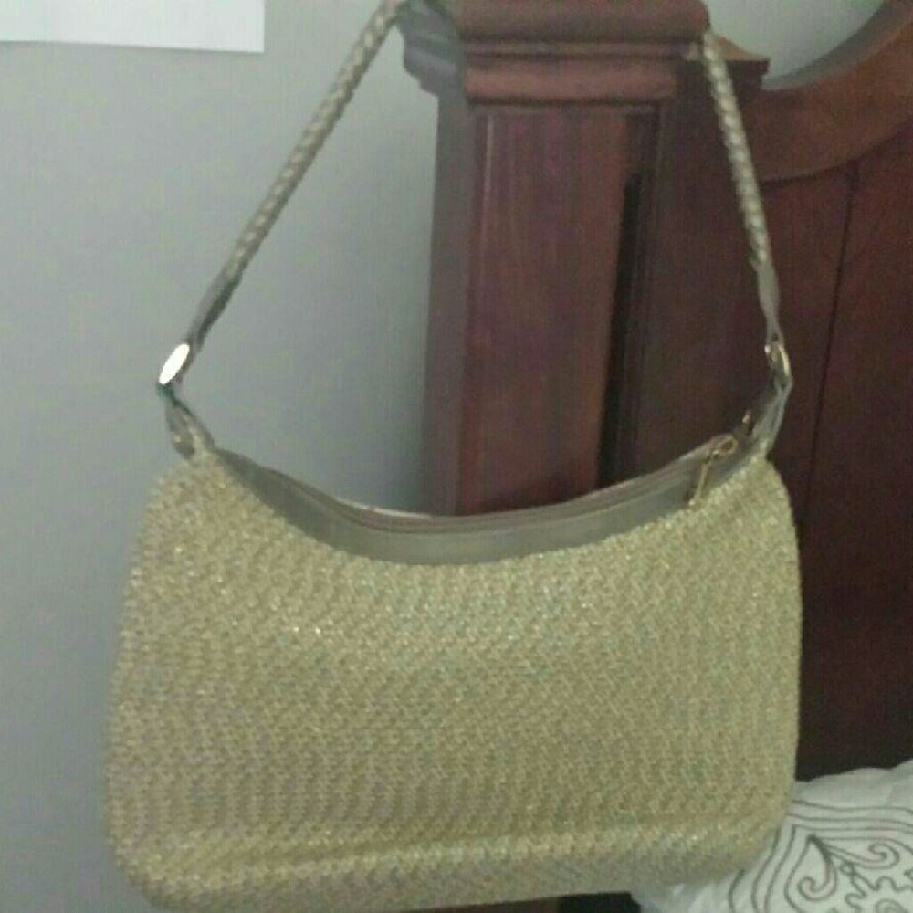 Gold weave pocketbook.... used 1 time only