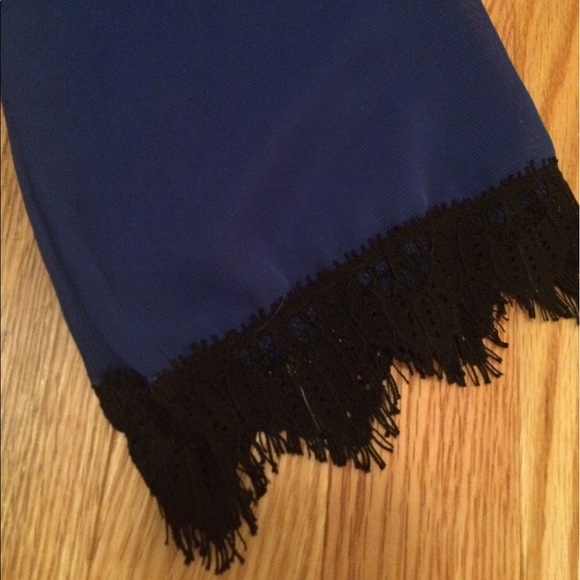 NWT Charlotte Russe size small blue dress sheer - Picture 4 of 5