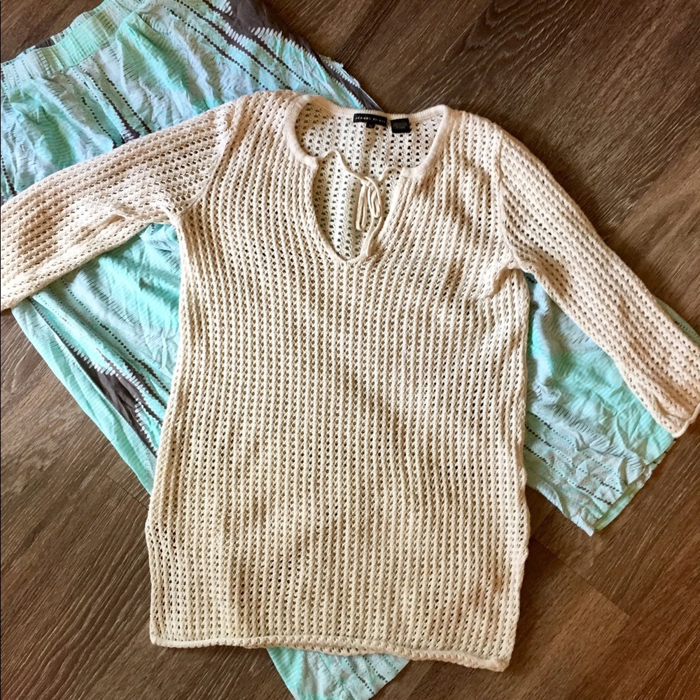 Summer sweater. Cream