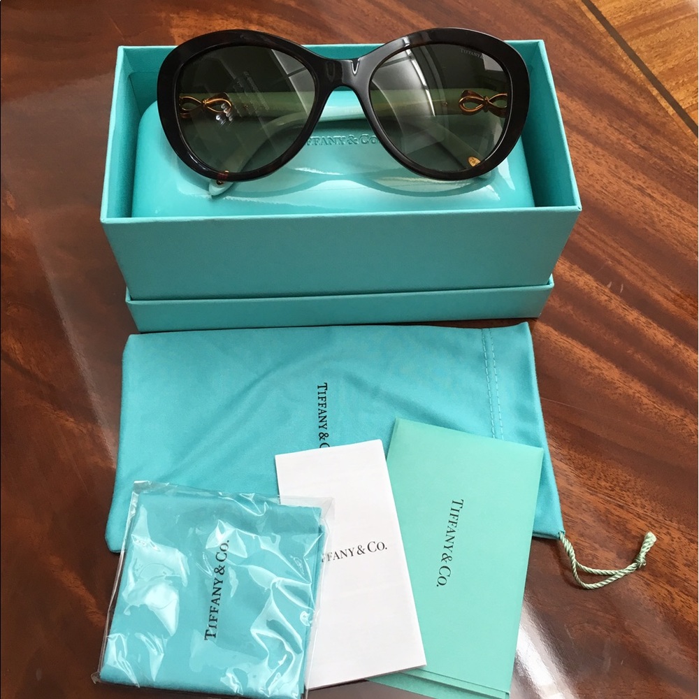 Tiffany & Co. Tortoise Shell Sunglasses-Bow Design