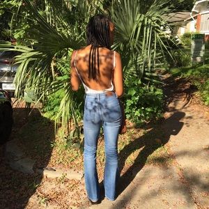 Madewell high rise flared jeans