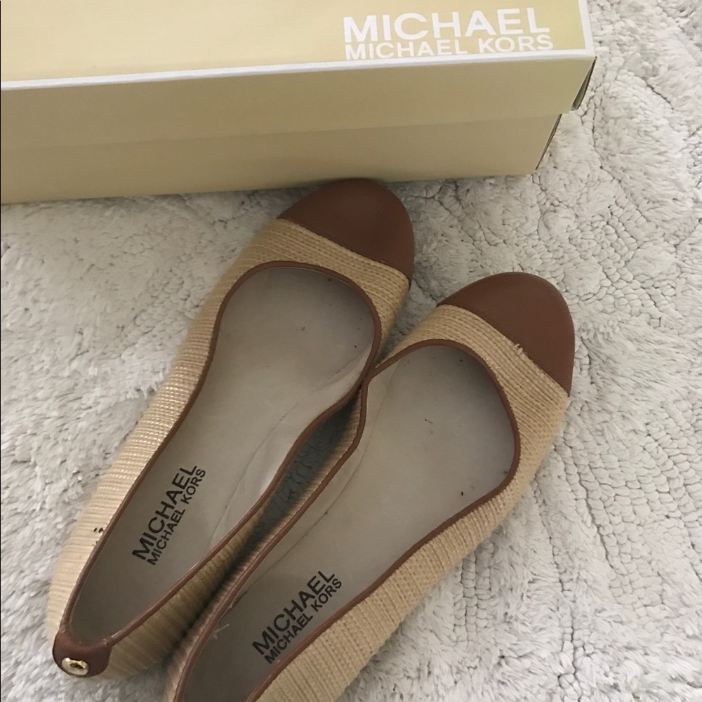 Tweed and leather Michael kors flats