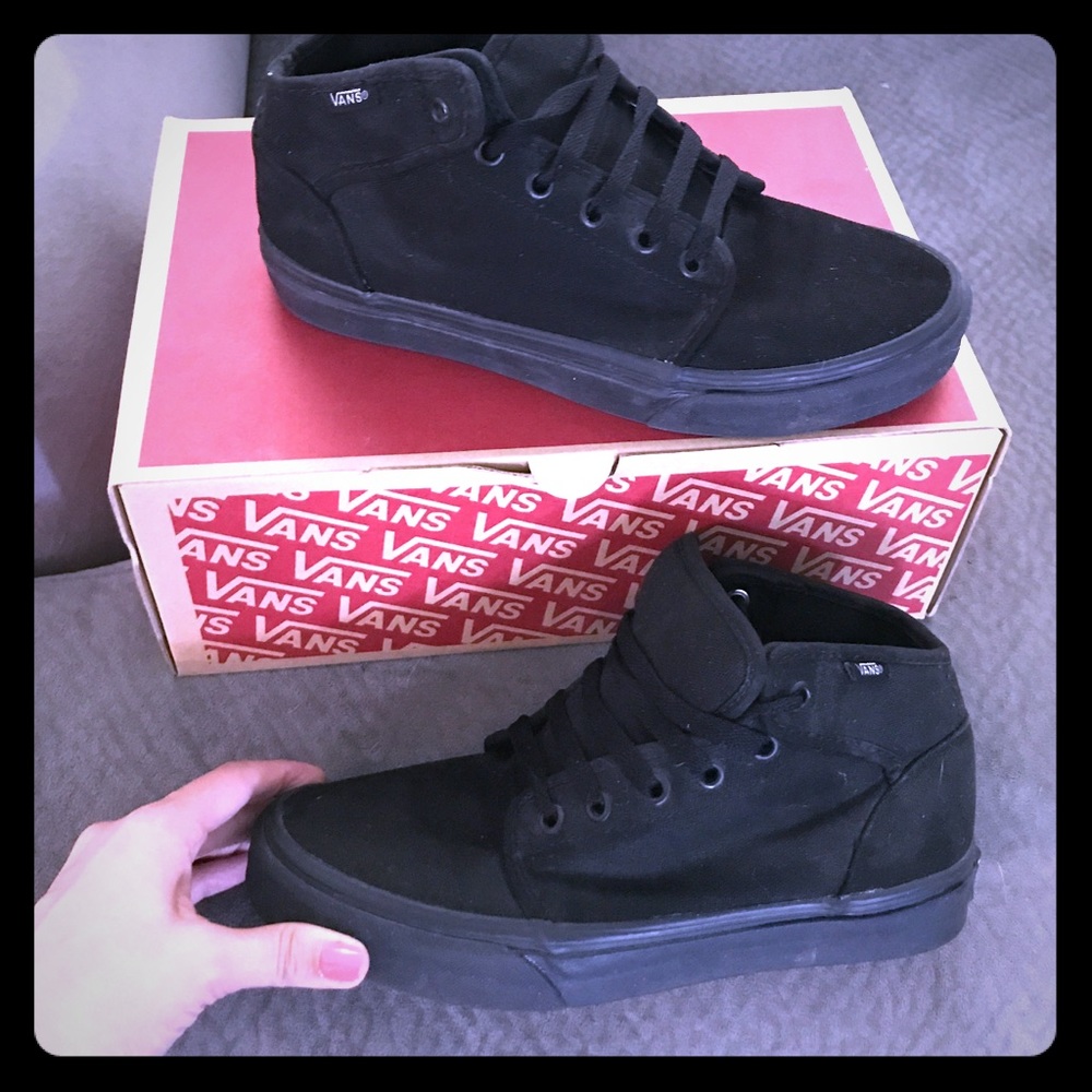 Black Van's vulcanized shoe 6.5/8.5
