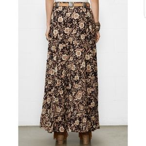 Denim & Supply Tiered Floral Maxi Skirt