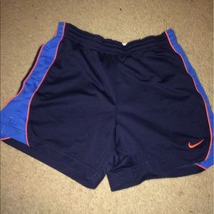 Navy blue Nike shorts