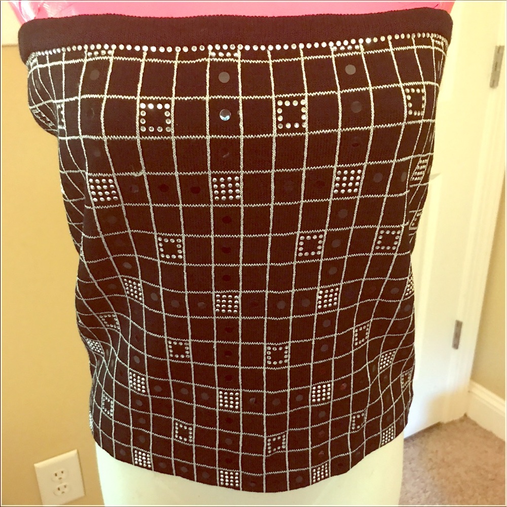 St. John strapless evening top