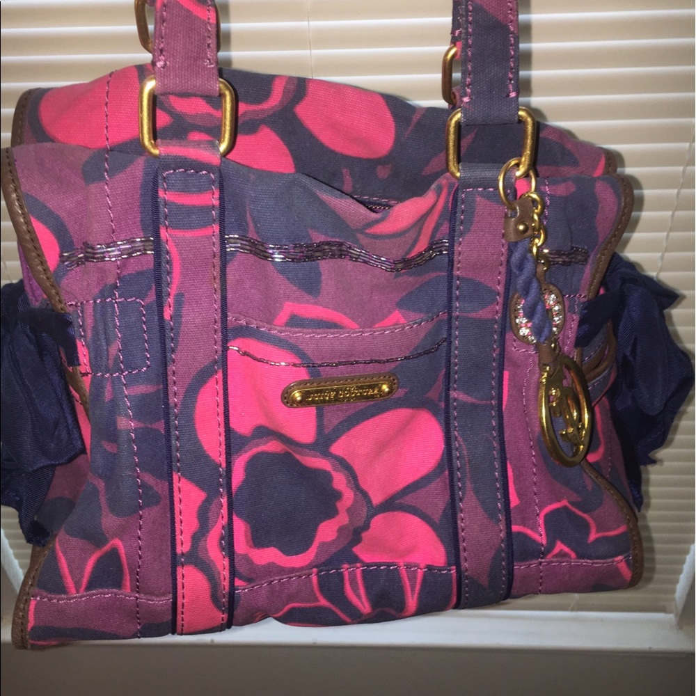 Juicy couture floral purse
